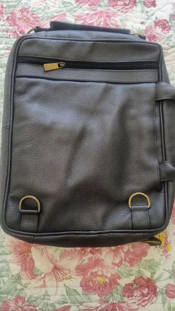 Bolsa ?maleta? bagaggio em couro<br> - Foto 2