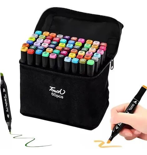 Canetas Marcadoras Touch 60 Cores - Desenho e Arte