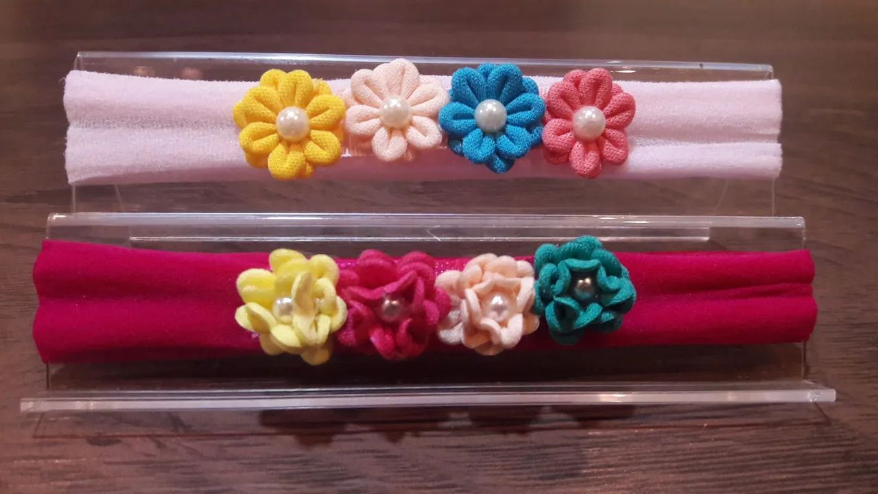 FAIXINHAS P/ BEBÊS - Flores - Foto 2