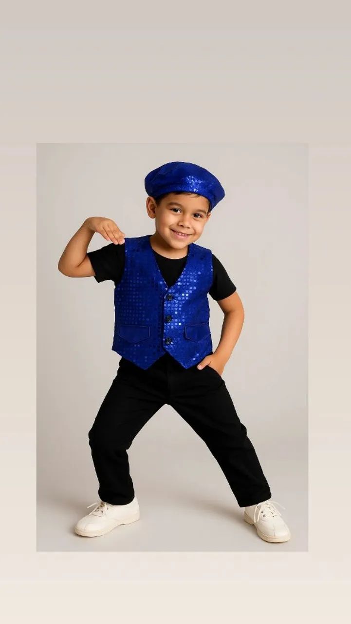 Fantasia Dançarino Tam 8 - Conjunto Completo - Foto 2