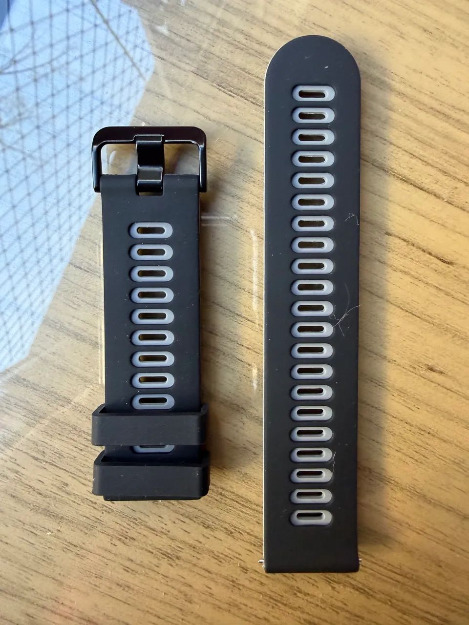 Garmin pulseira preto com cinza 22 mm nunca usada  - Foto 3