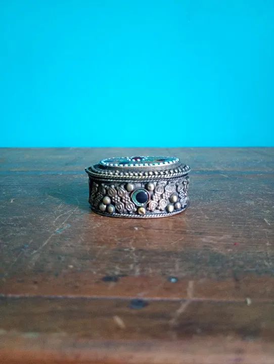 Antigo porta jóias indiano <br><br><br><br>6 cm - Foto 5