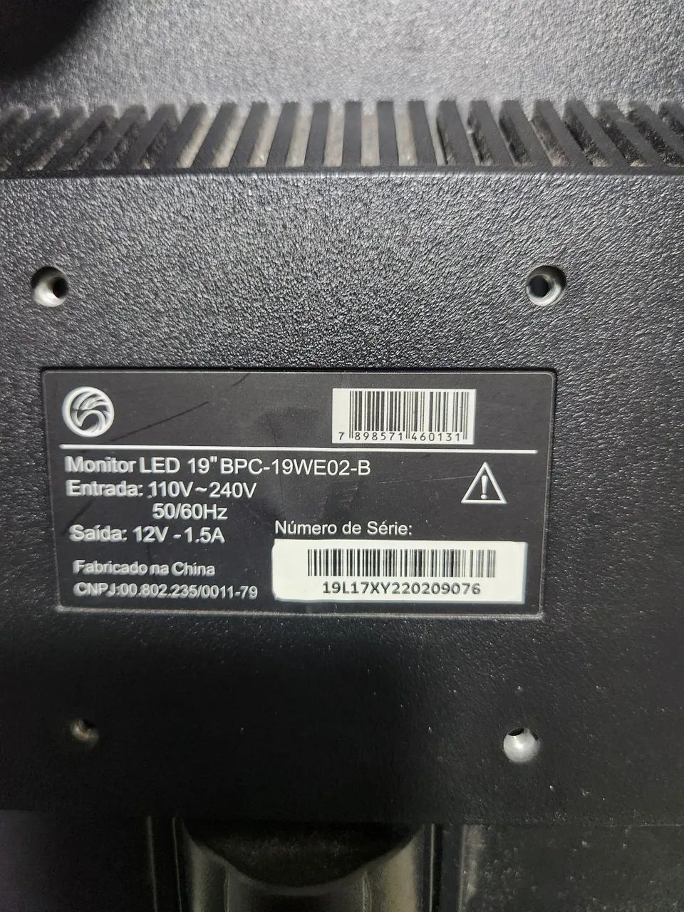 Monitor 19 polegadas Entrada HDMI 64302741034627122