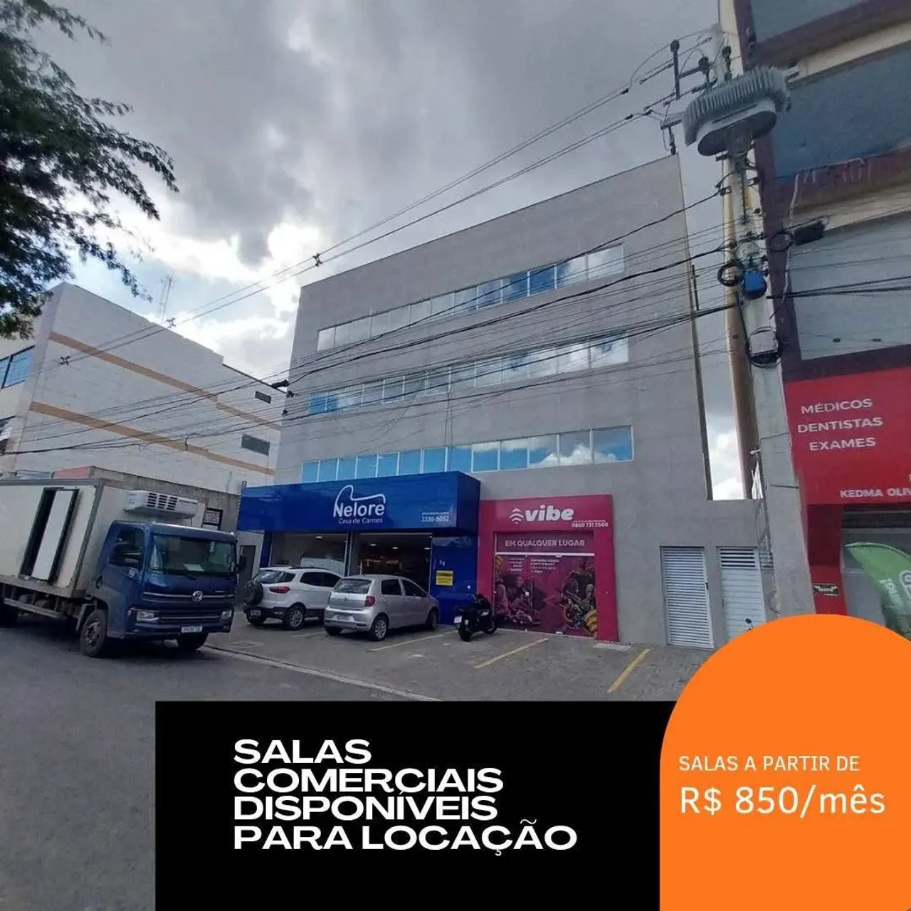 Sala comercial para aluguel nas Malvinas em Campina Grande-PB.