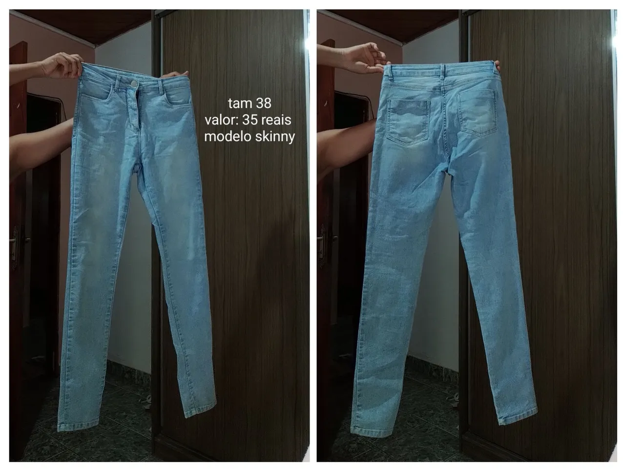 Calça e vestido jeans