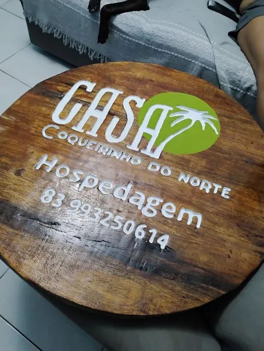 Placa de madeira para área externa - Casa do Coqueiro - Foto 3