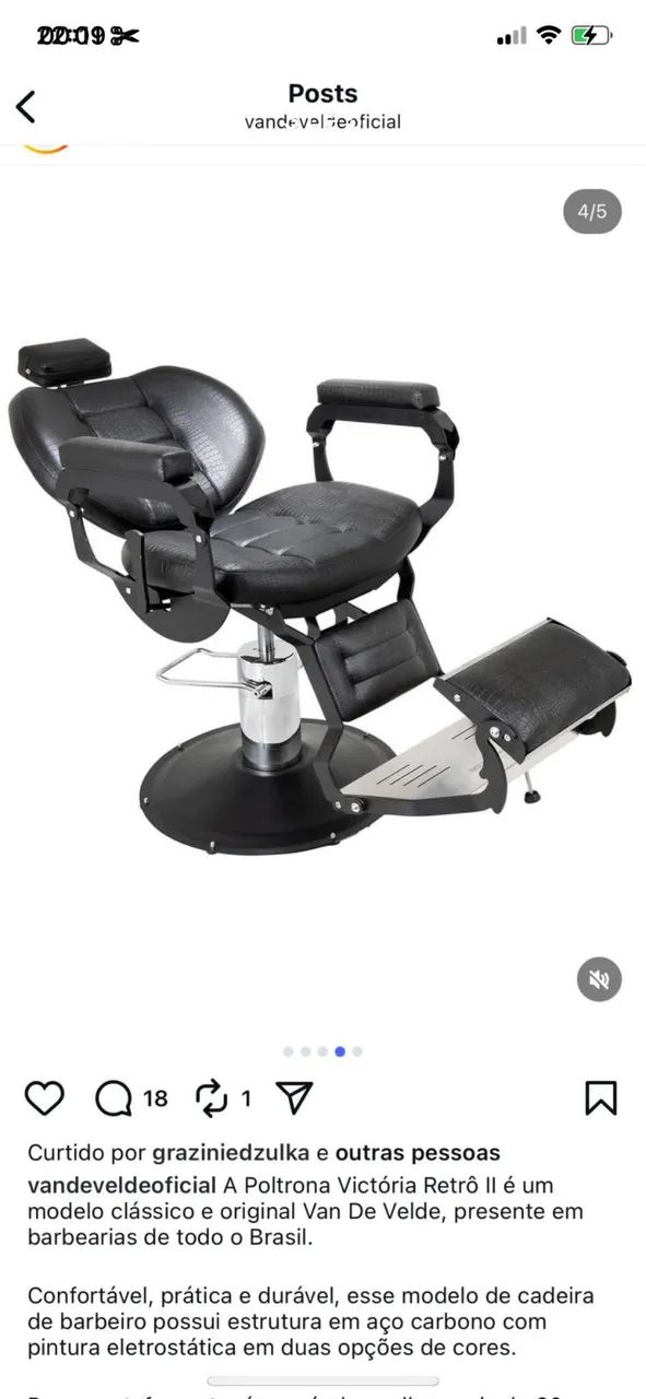 4 cadeiras para barbearia - Foto 5