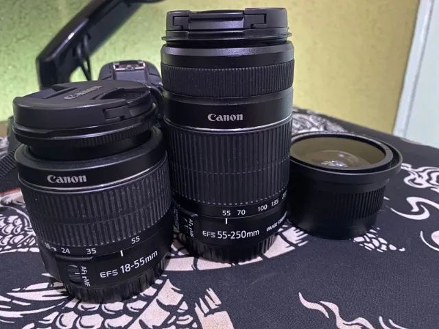  Canon T5 - Lentes 18-55mm + 55-250mm + FishEye/Macro - Foto 3