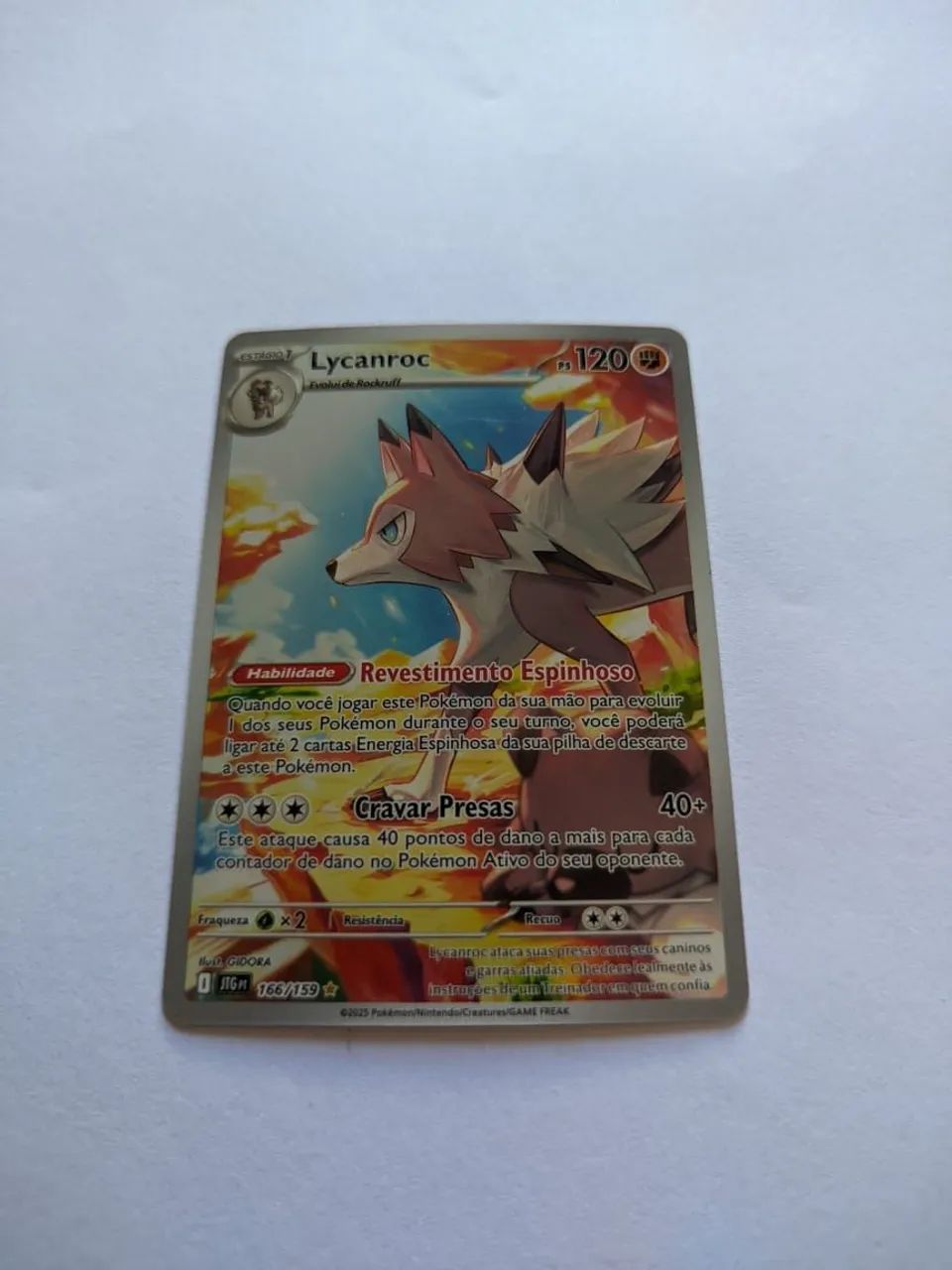 Carta Pokémon Lycanroc- Full Art. 