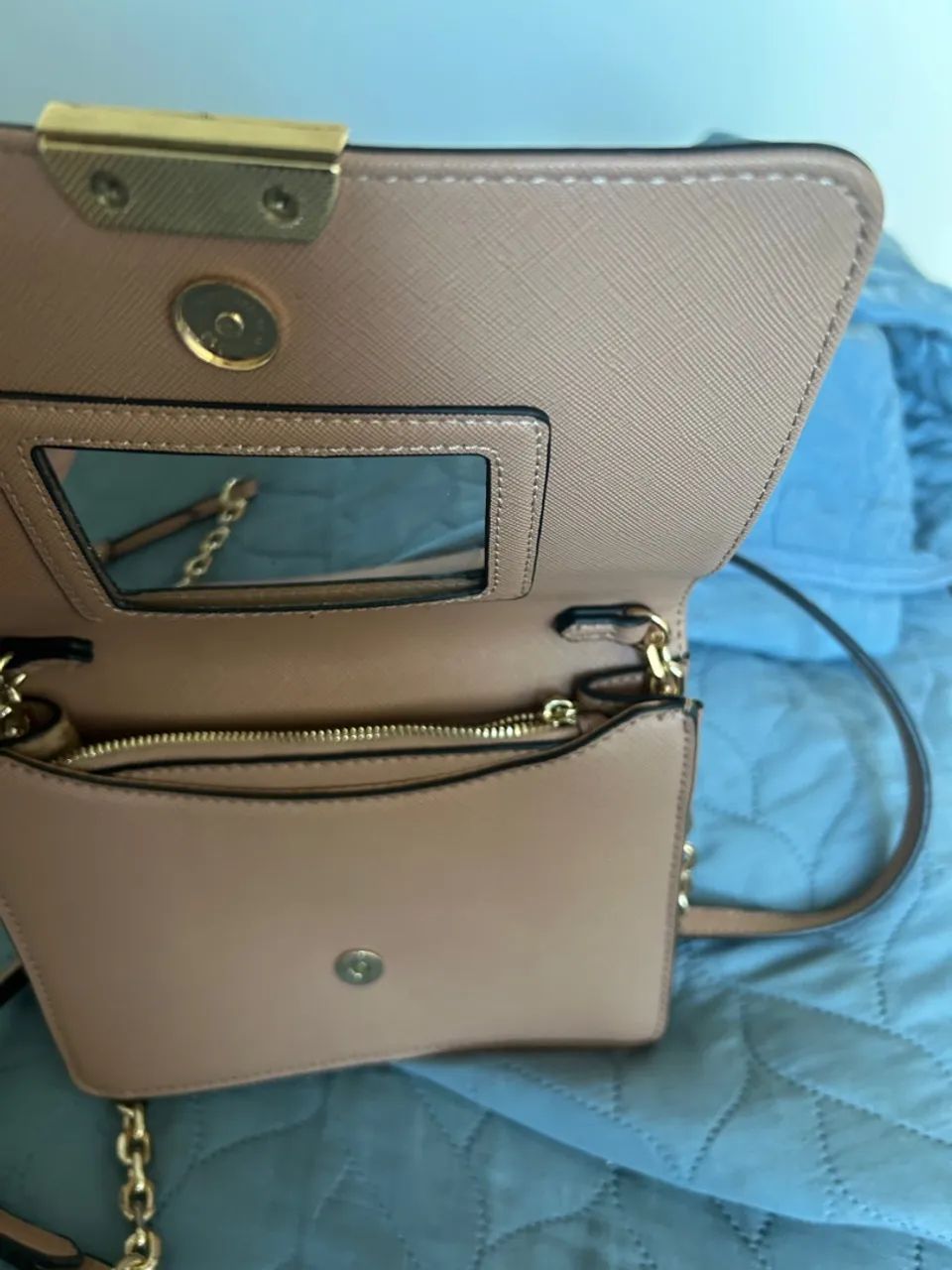 Bolsa Arezzo de Ombro Clássica com Corrente Dourada - Foto 4