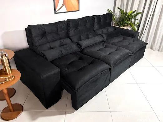 SOfa retrátil e reclinável Toronto 2,75 extra macio  - Foto 5