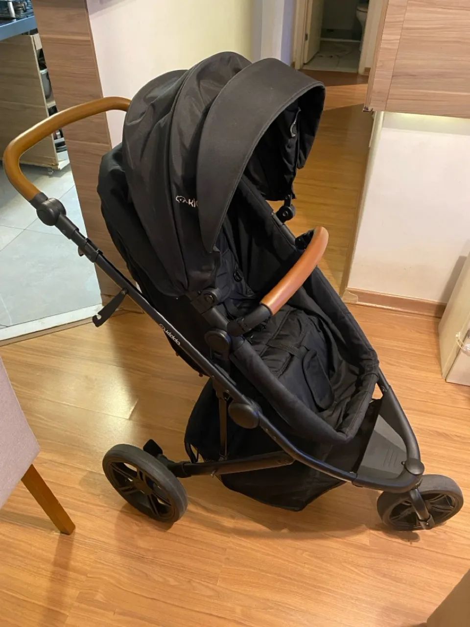 Carrinho de Bebê 3 em 1 kiddo Trek- com bebê conforto e Moisés. - Foto 5