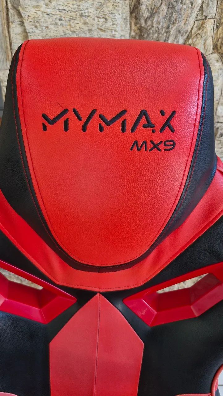 Cadeira Gamer MyMax MX9 - Vermelha e Preta - Foto 6