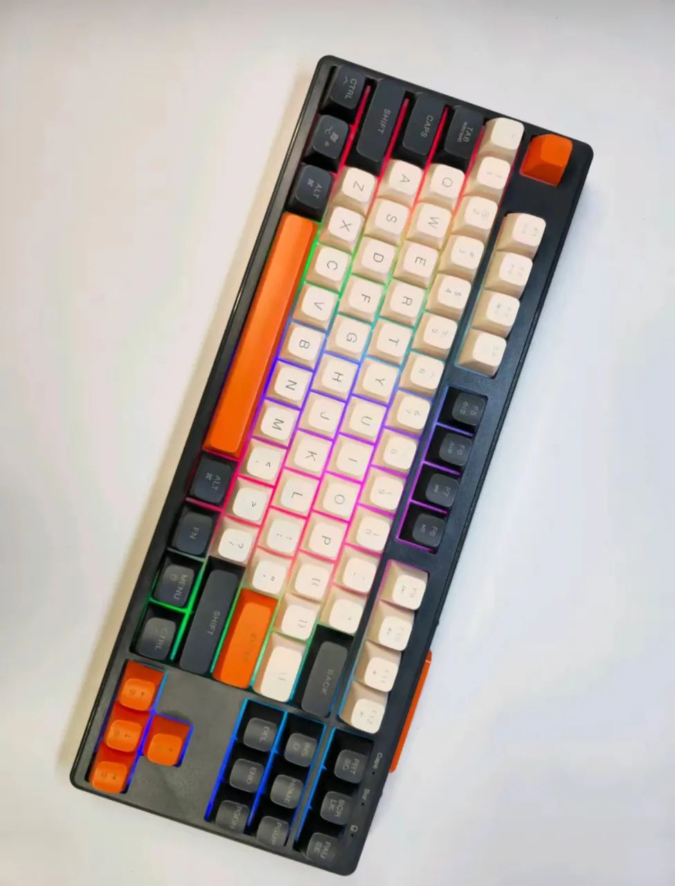 Teclado M87, sem fio - Mecânico RGB (Bluetooth)  - Foto 5