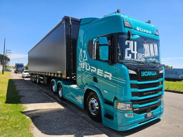 Scania R460 Super 6x2 Ano 24 Overdrive 200 Mil km + Sider4 Eixo Facchini 0km Ano 26 S/PNEU - Foto 8