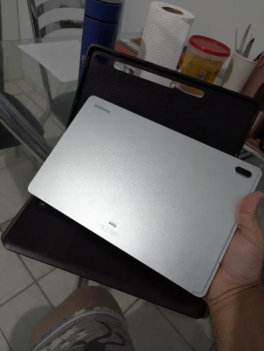 Samsung Galaxy Tab S7-FE 64GB com capa teclado e S-Pen - Foto 3