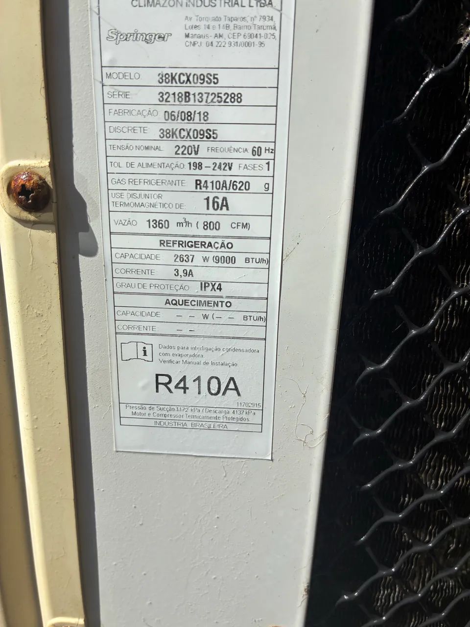 Ar-Condicionado Split Springer Midea 9.000 BTUs - 220V | KIT COMPLETO - Foto 2