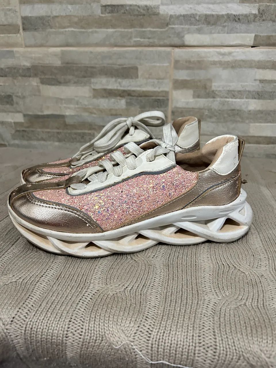 Tênis casual rosa For You 35
