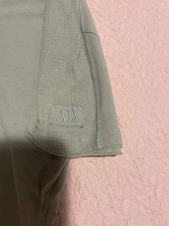 Camiseta Manga Curta Cinza Claro Armani Exchange - Foto 3