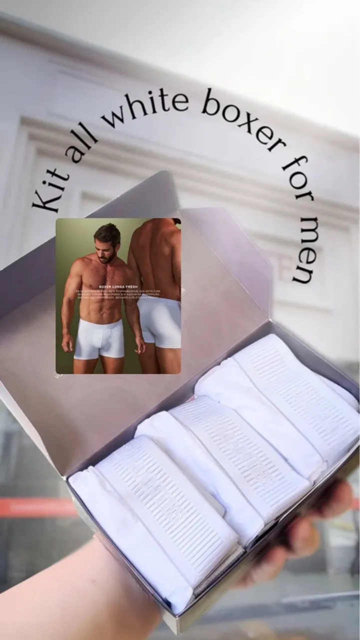 Kit de cueca Boxer da Diamantes masculino