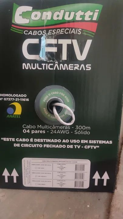 Cabo Multicâmeras 300m 24awg 4 Pares - Foto 2