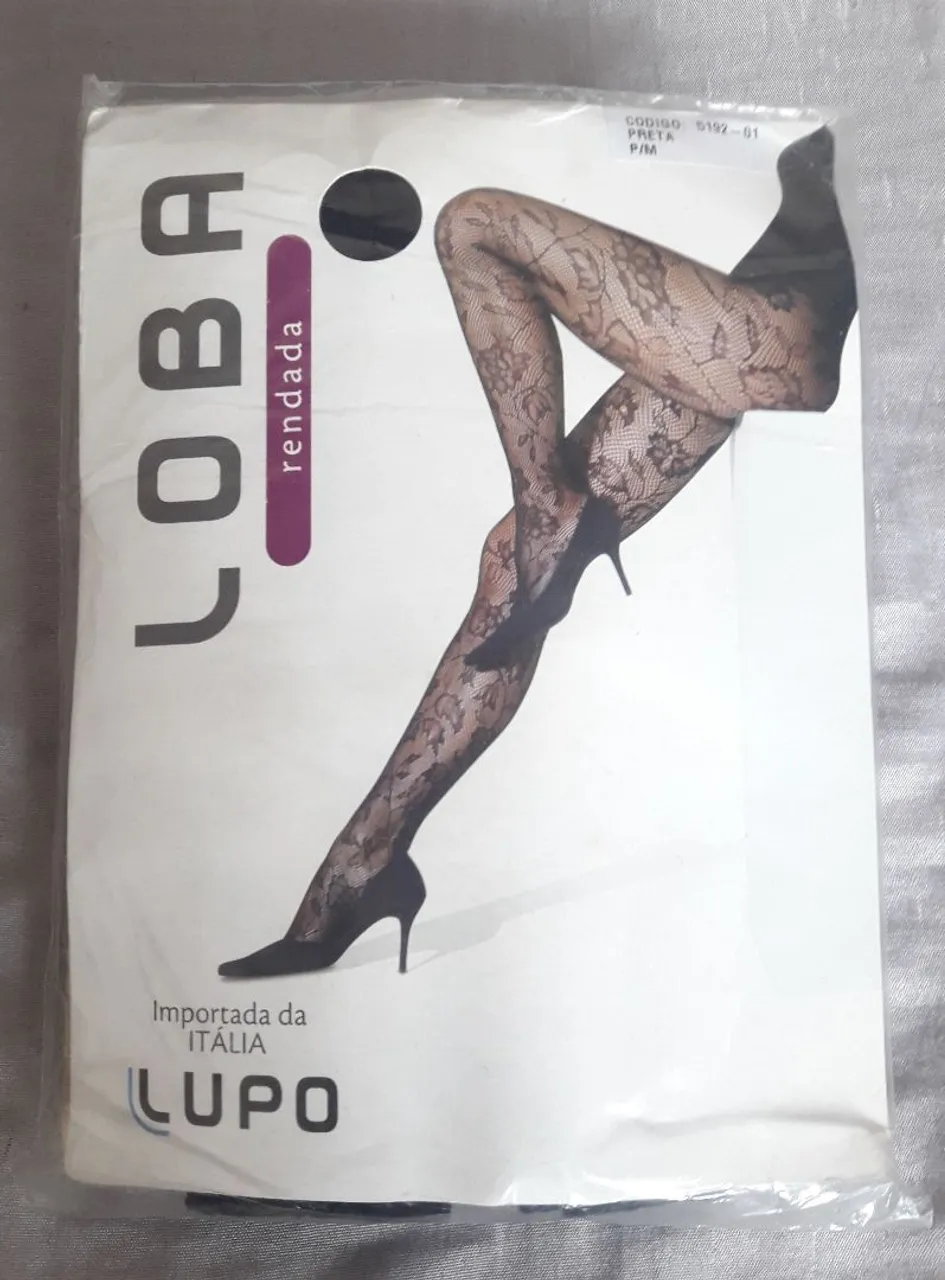 Meia calça Loba design floral - Original Lupo, Importada da Itália - ITENS NOVOS