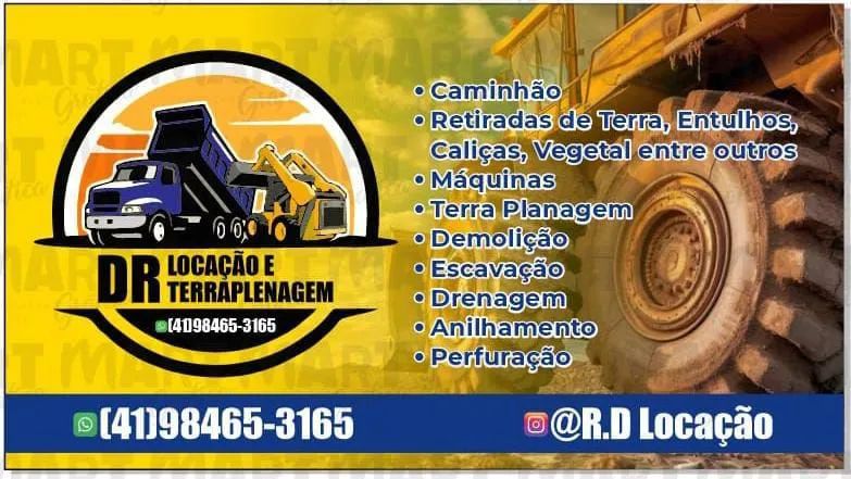 Terraplanagem e locação de caminhão 