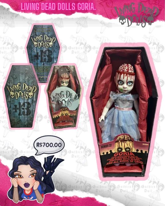 Boneca Living Dead Dolls Goria Série 22