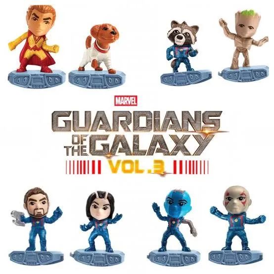 Coleção Mini Figuras Guardiões da Galáxia brinde mc donalds