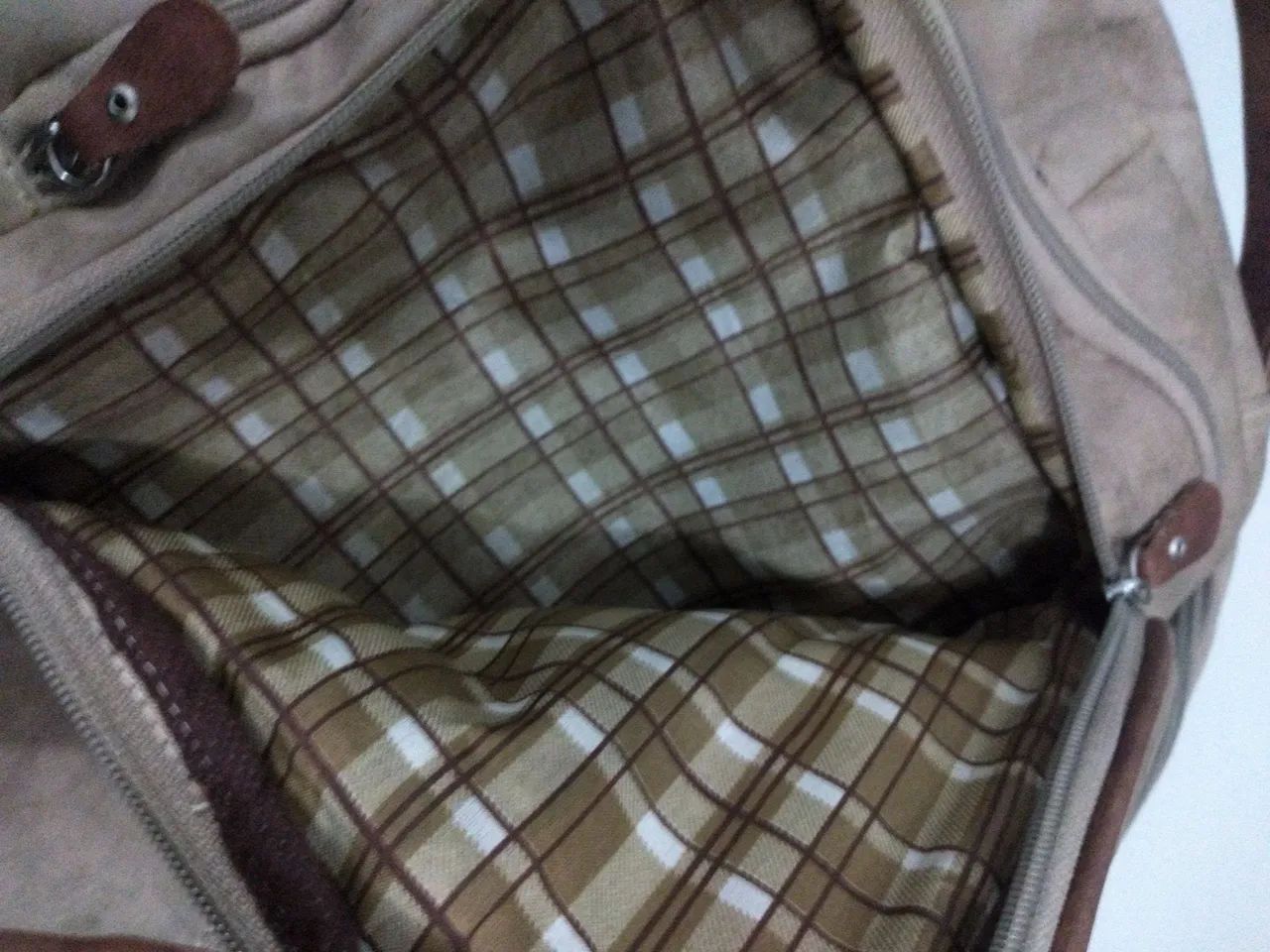 Mochila de Couro Marrom - Foto 2