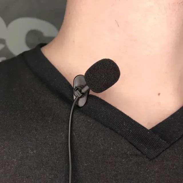 Microfone Lapela Com Fio P2 Jh-043 Para Vídeos E Áudio - Foto 3