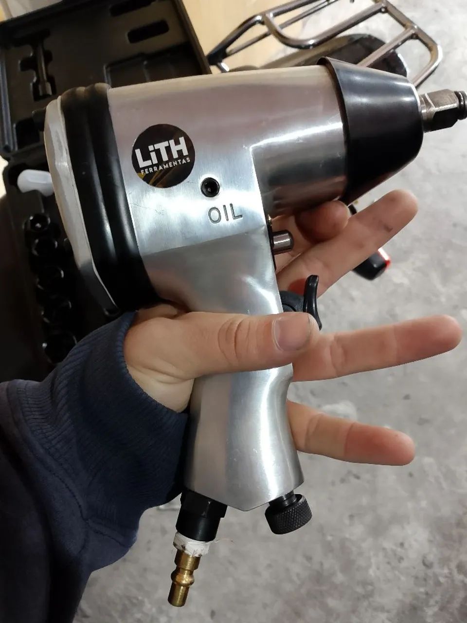 Chave de Impacto Pneumática LITH com Maleta - Foto 5
