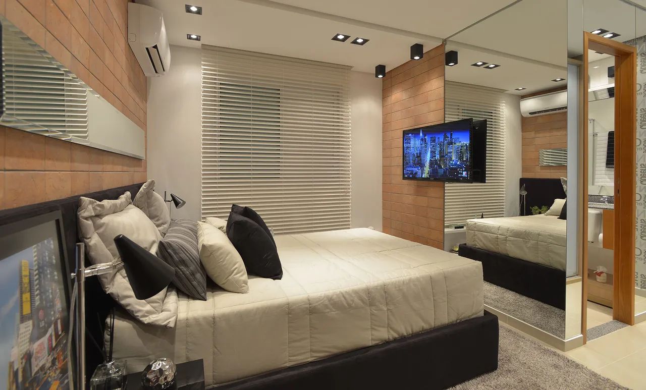 Edificio NYC 3/4, 76m², 01 vaga com moveis planejados andar alto vista do jardim das ameri - Foto 5