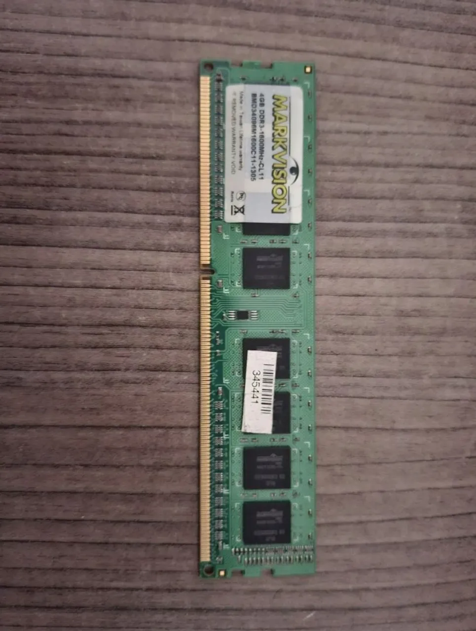 Memória RAM 4GB DDR3 1600Mhz