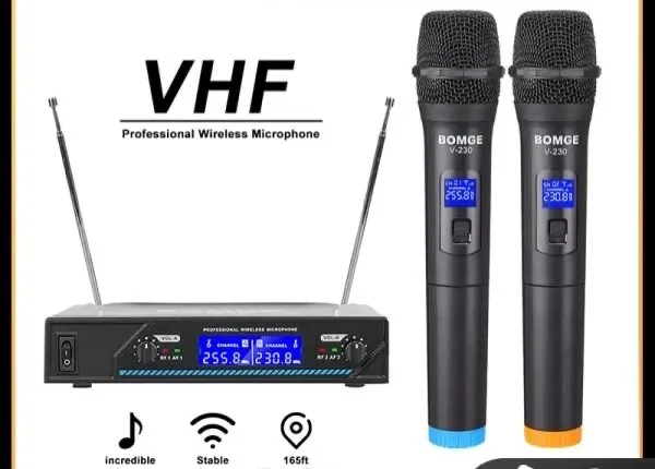 Microfone Sem Fio Profissional BOMGE V-230