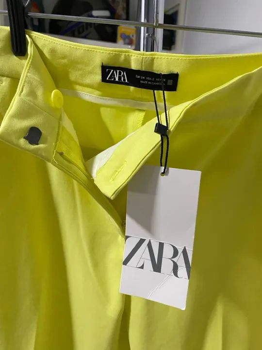 Calça Social Zara Amarela - Foto 4