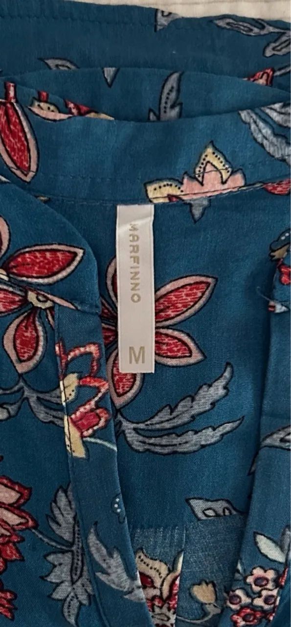 Blusa floral azul - Foto 2