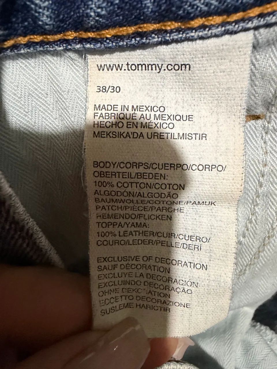 Calça jeans masculina Tommy original  - Foto 5