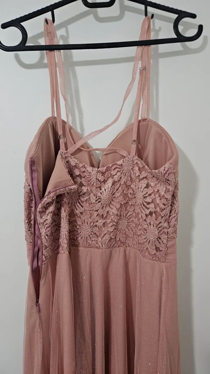 Vestido de festa longo rosé - Foto 3