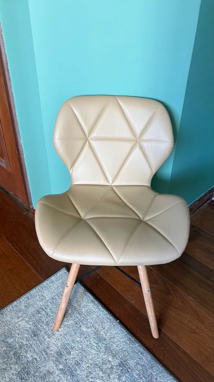 Cadeira Charles Eames Eiffel Max Wood Estofada - Foto 2