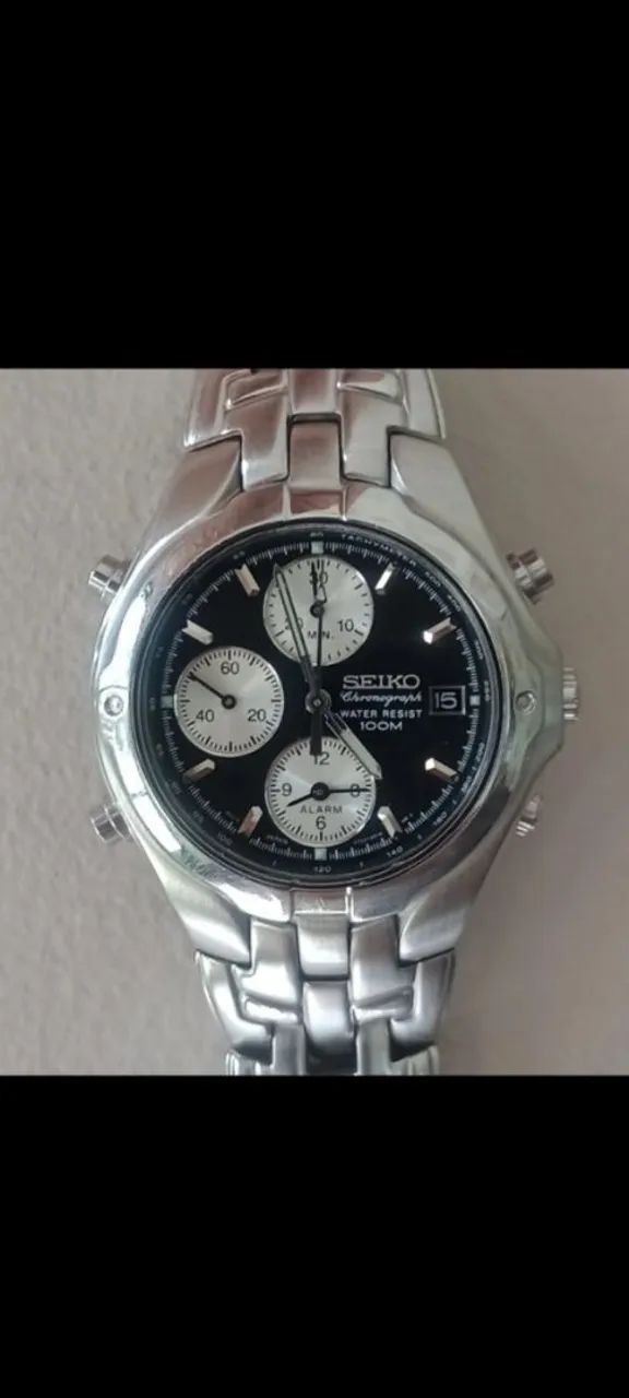Seiko cronógrafo com alarme  - Foto 3