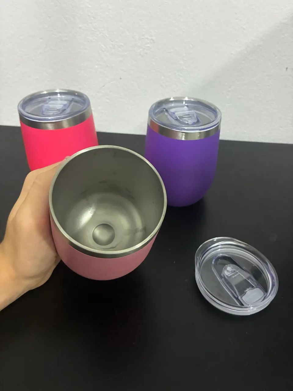 Copo Térmico Inox 360ml com Tampa | Novo | Várias Cores - Foto 3
