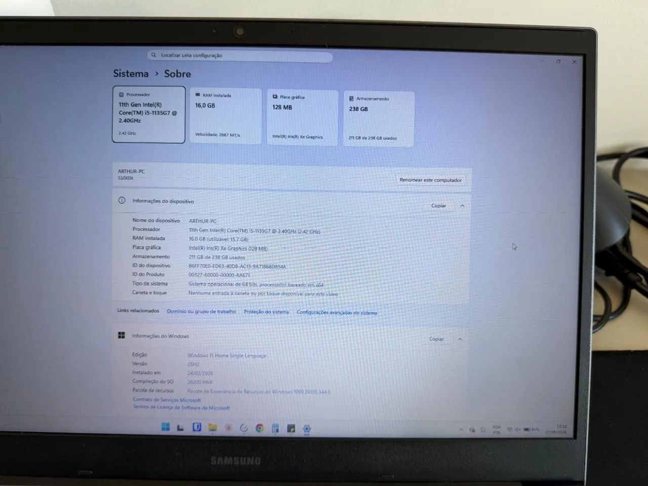 Notebook 16GB RAM, I5 Iris XE - Foto 5