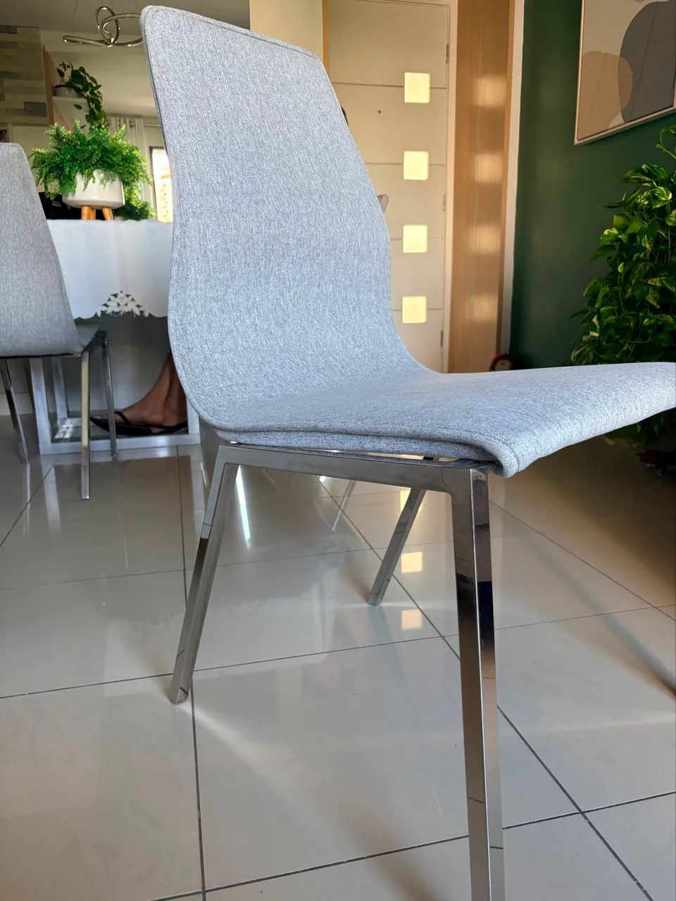 Mesa de inox com cadeiras  - Foto 3