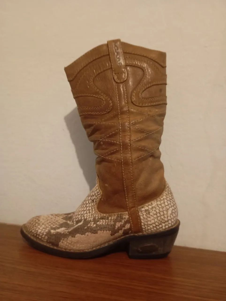 Bota infantil de couro legítimo  - Foto 3