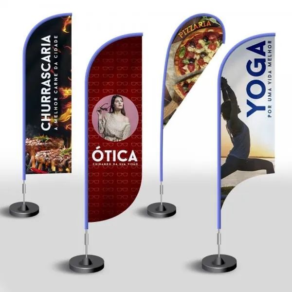Wind Banner | BigFlag Mini Ultra KIT Completo | com Arte Grátis!