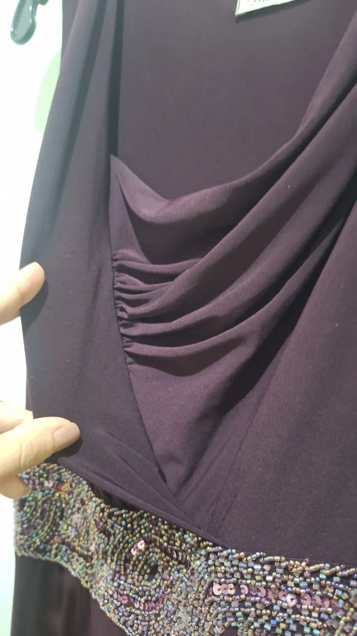 Vestido de festa com echarpe - Foto 4