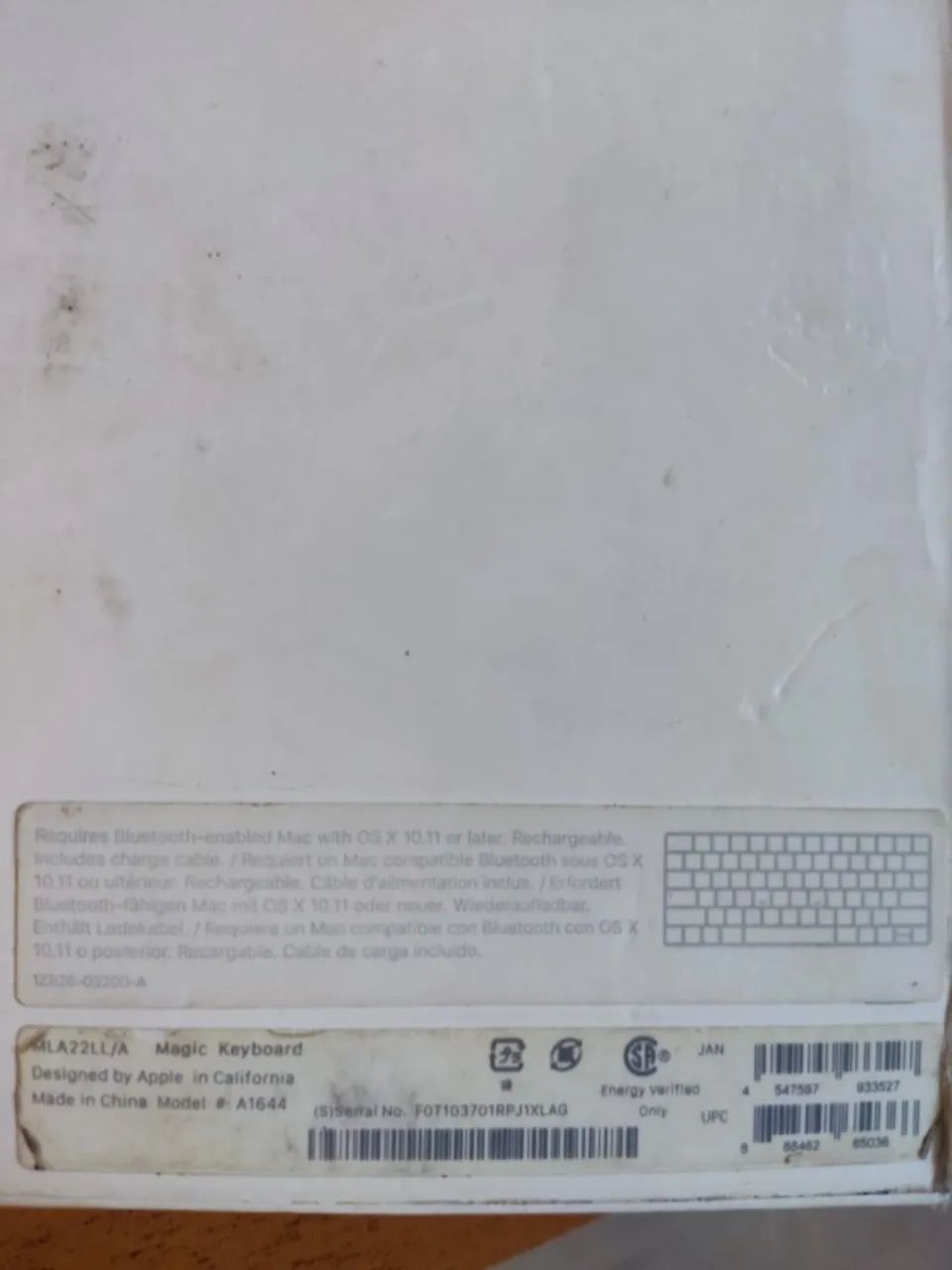 Apple Magic Keyboard Original A1644 + Caixa e Cabo Original - Foto 2
