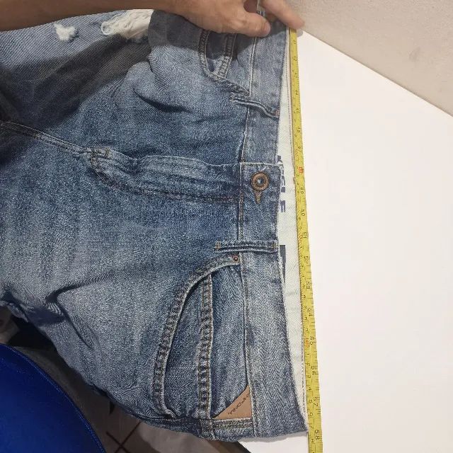 Bermuda Jeans Khef Worker Nº 44 Calça Original - Foto 2
