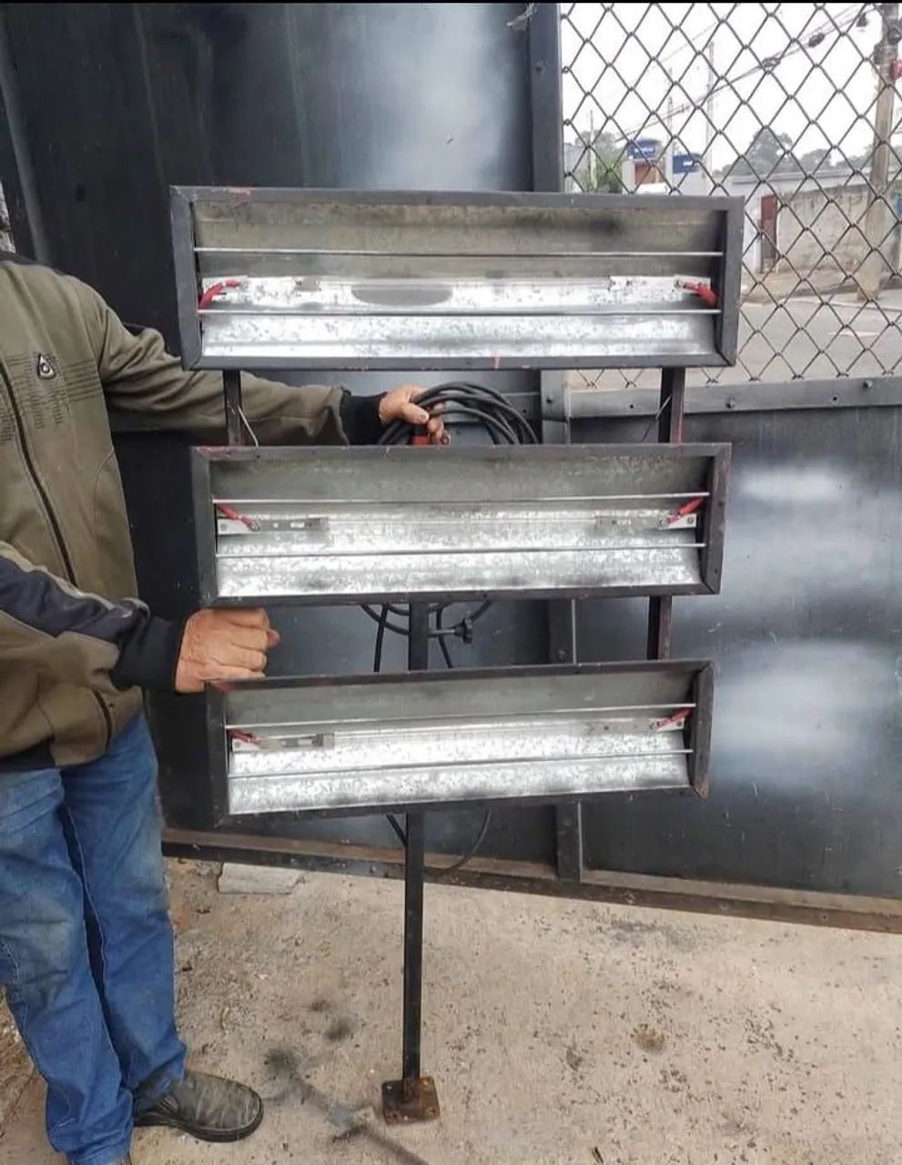 Painel de secagem de pintura automotiva 